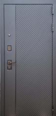 Дверь Тип 9016 МГ Б - Черный кварц/Белый софт